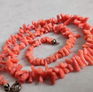 Genuine Undyed Coral Branch Necklace